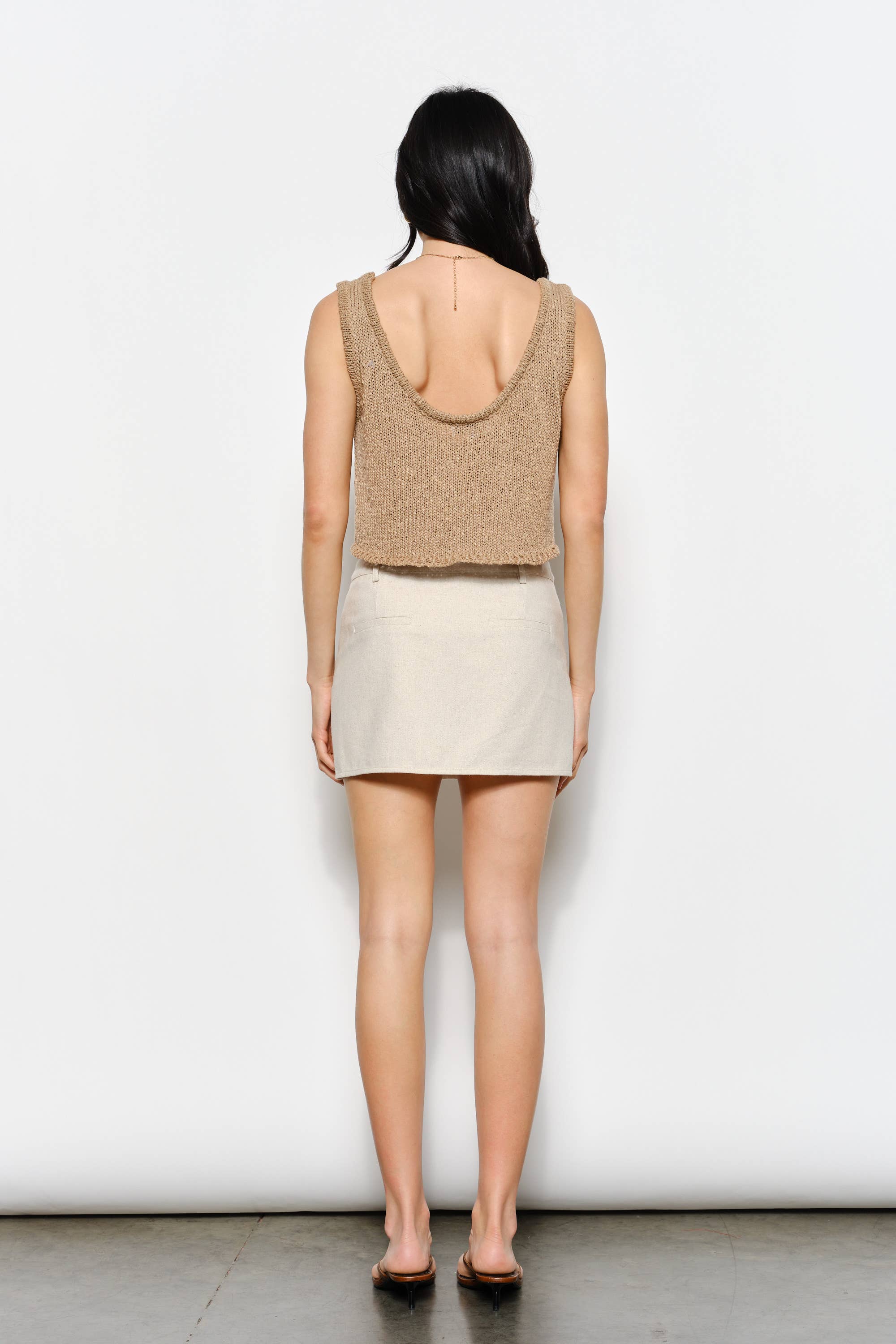 DANI BOUCLE KNIT TANK