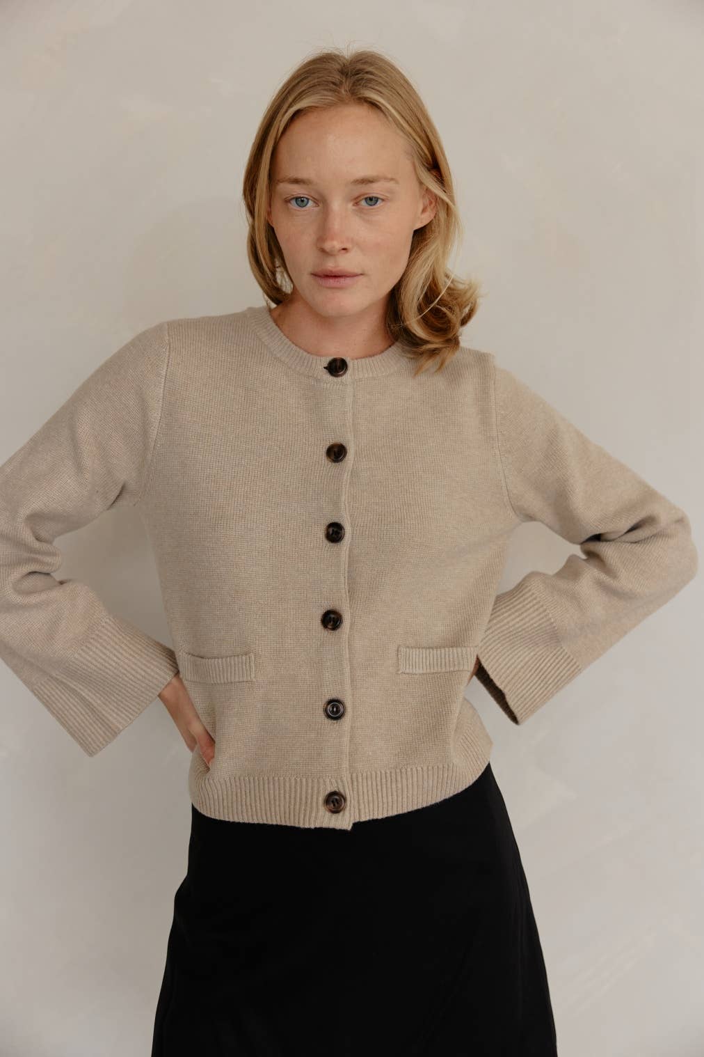 Tyler Bell Sleeve Buttoned Cardigan