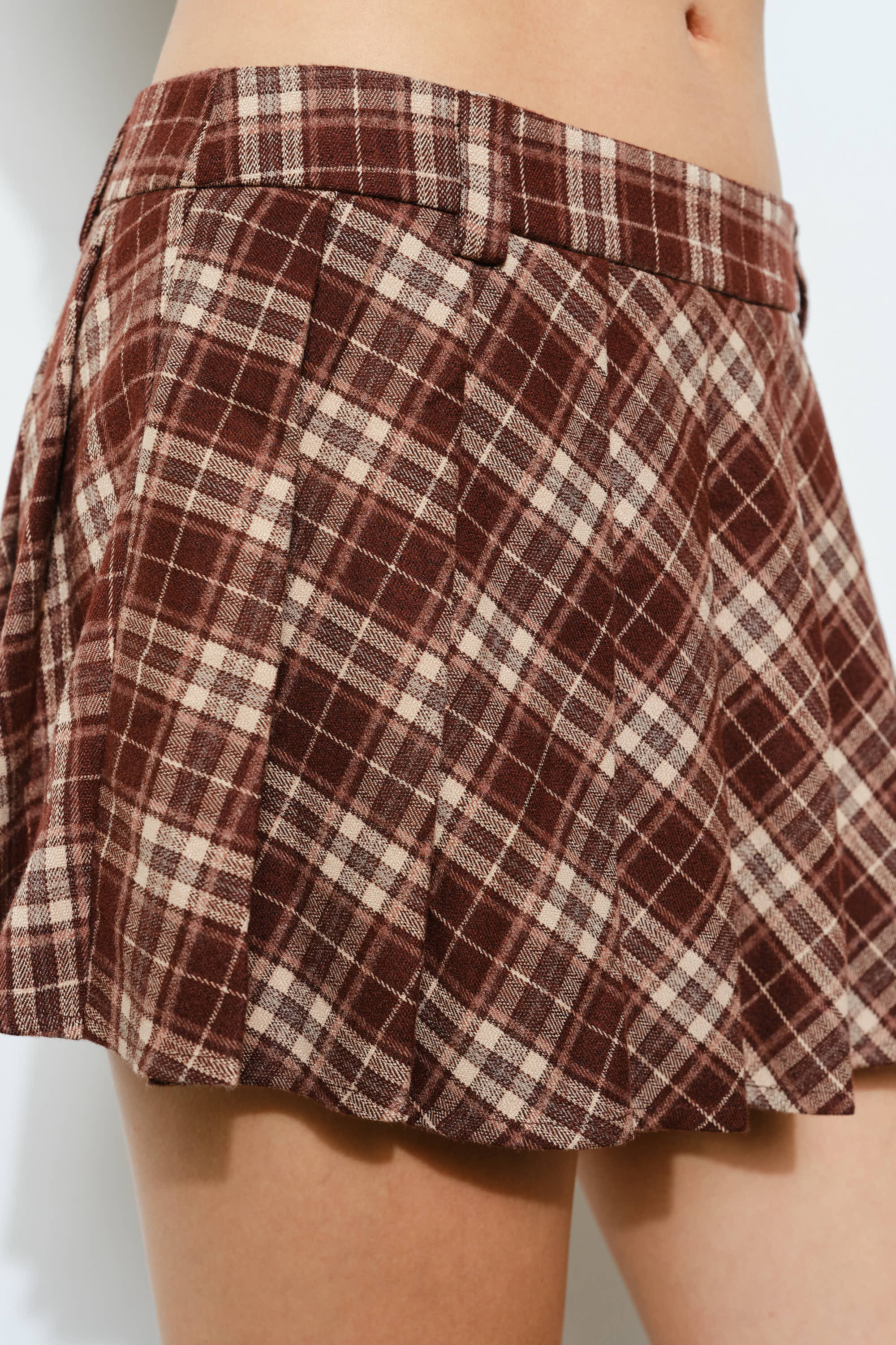 CLARKE PLAID MINI SKIRT