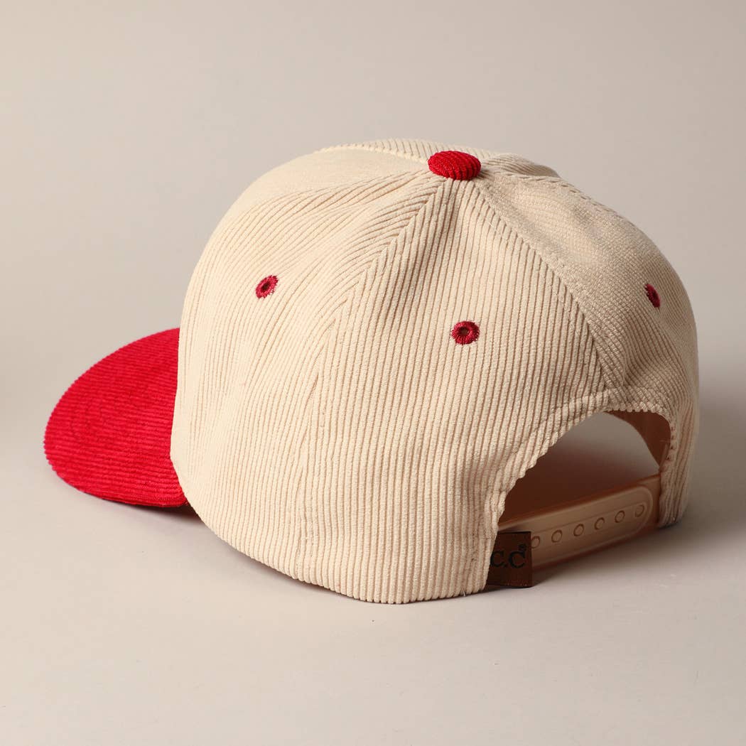 Sunday Funday Corduroy Trucker Baseball Cap
