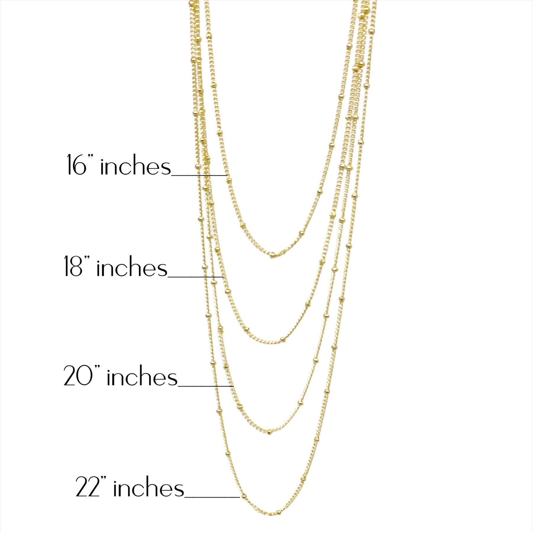 18k Gold Filled 1mm Satellite Chain