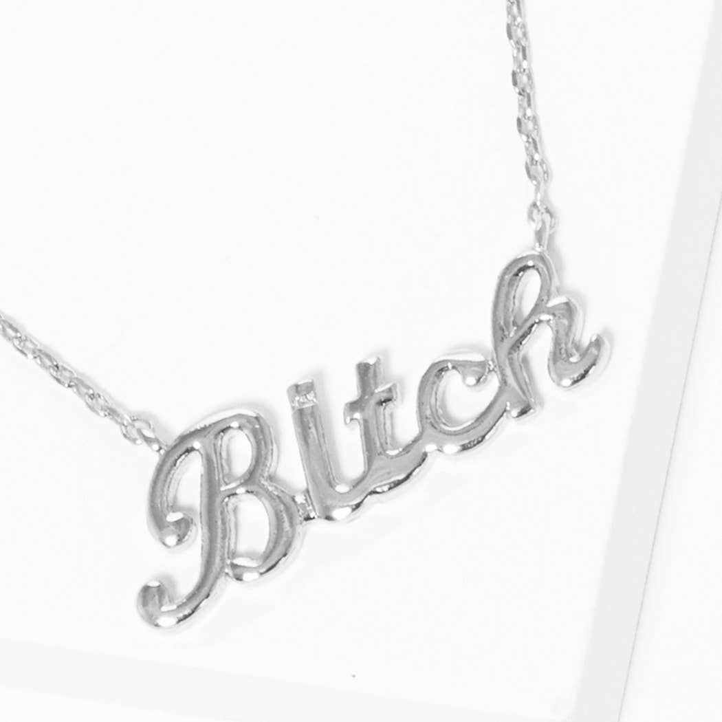 Gold-Dipped Bitch Fashion Necklaces