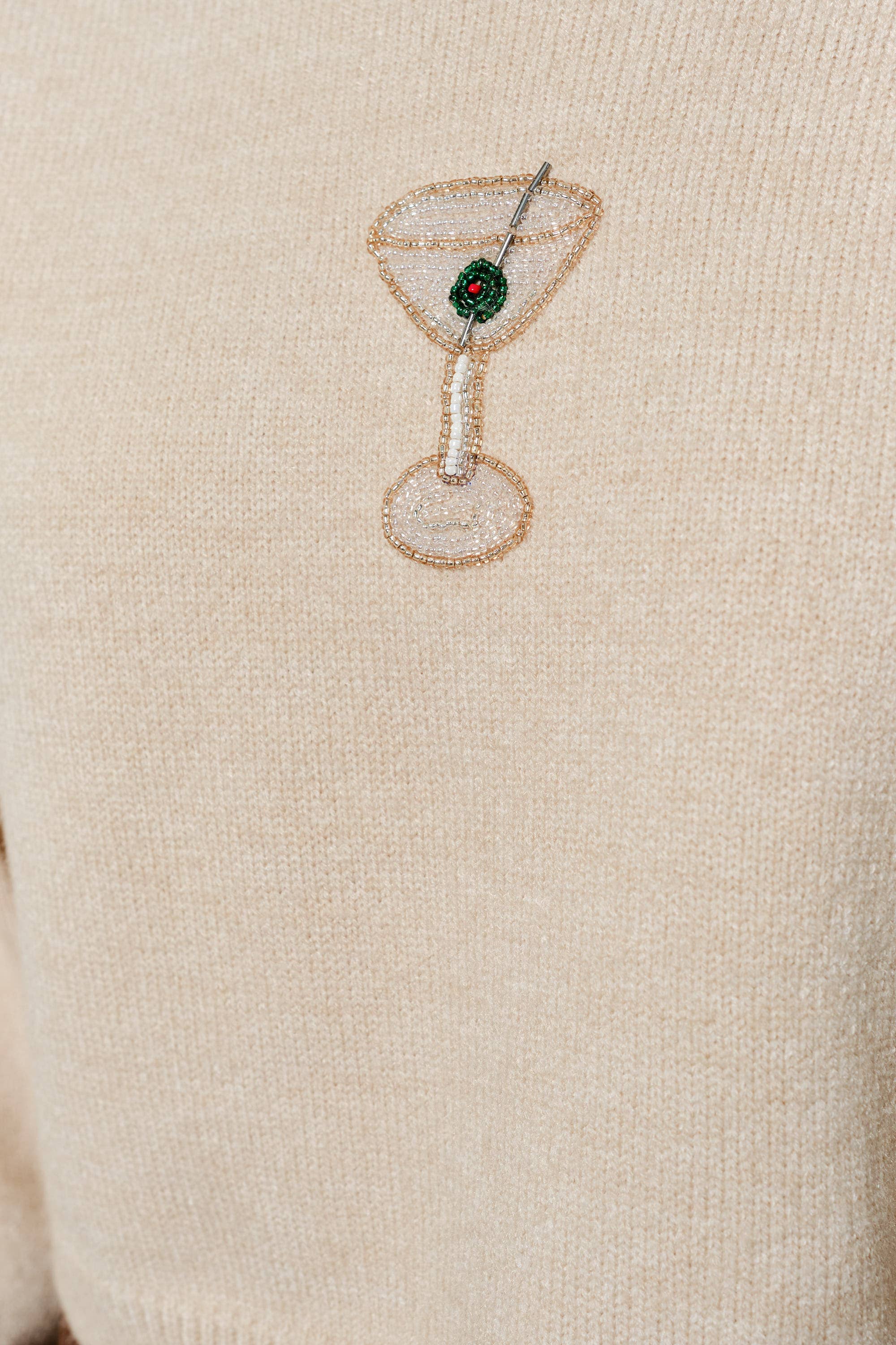 ADDISON MARTINI BEAD SWEATER