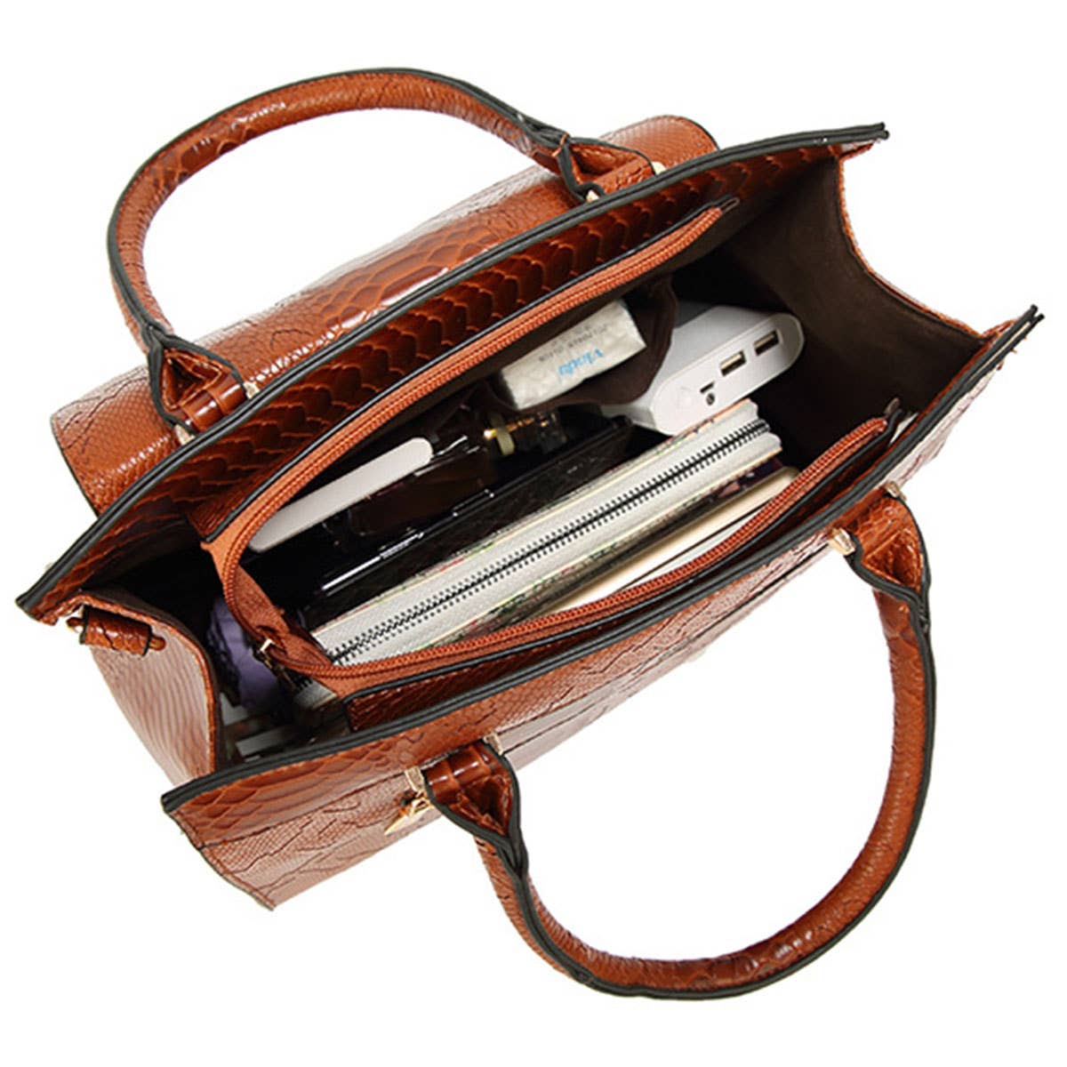 SIMPLE SNAKE PATTERN PORTABLE BIG BAG