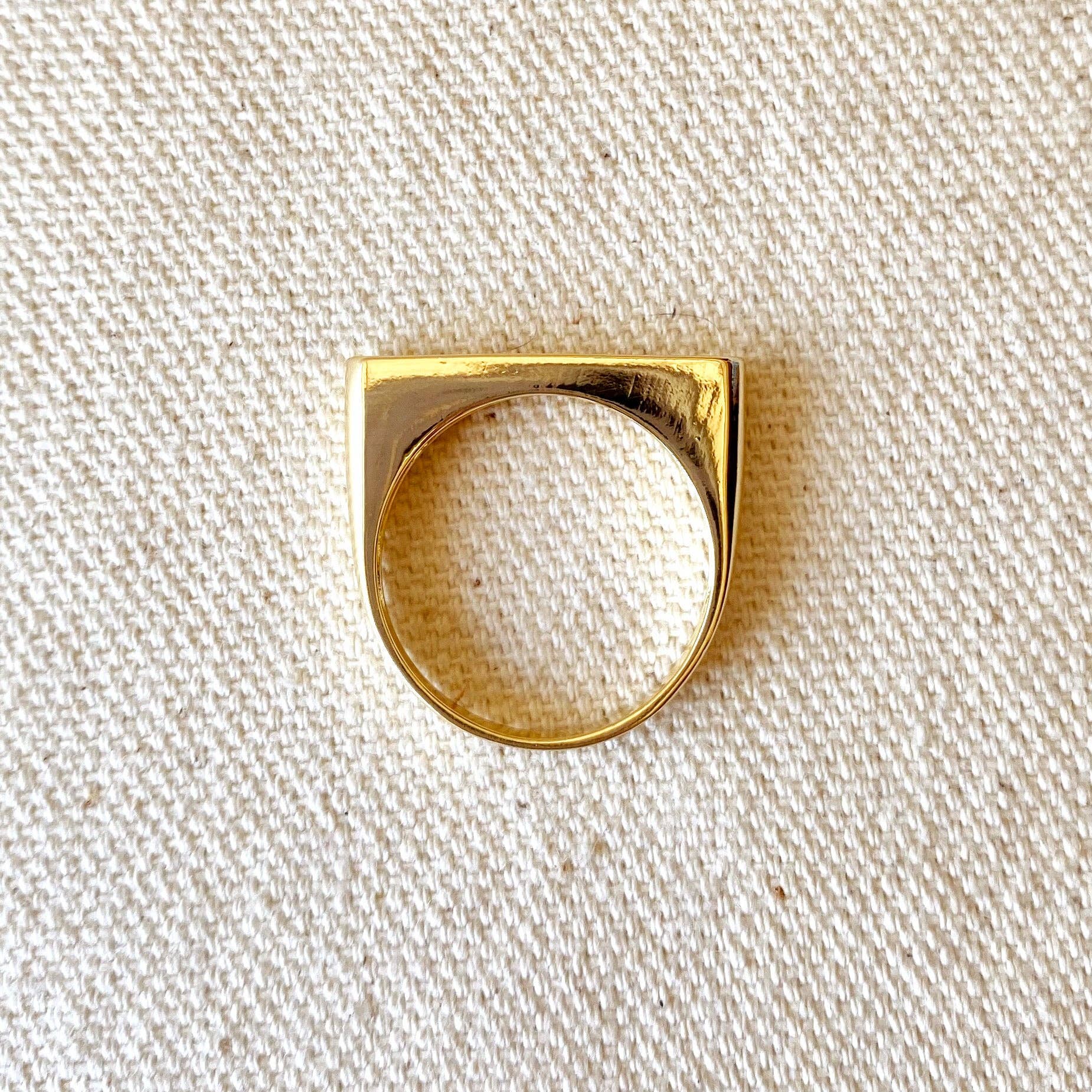 18k Gold Filled Faith Engraved Stackable Ring