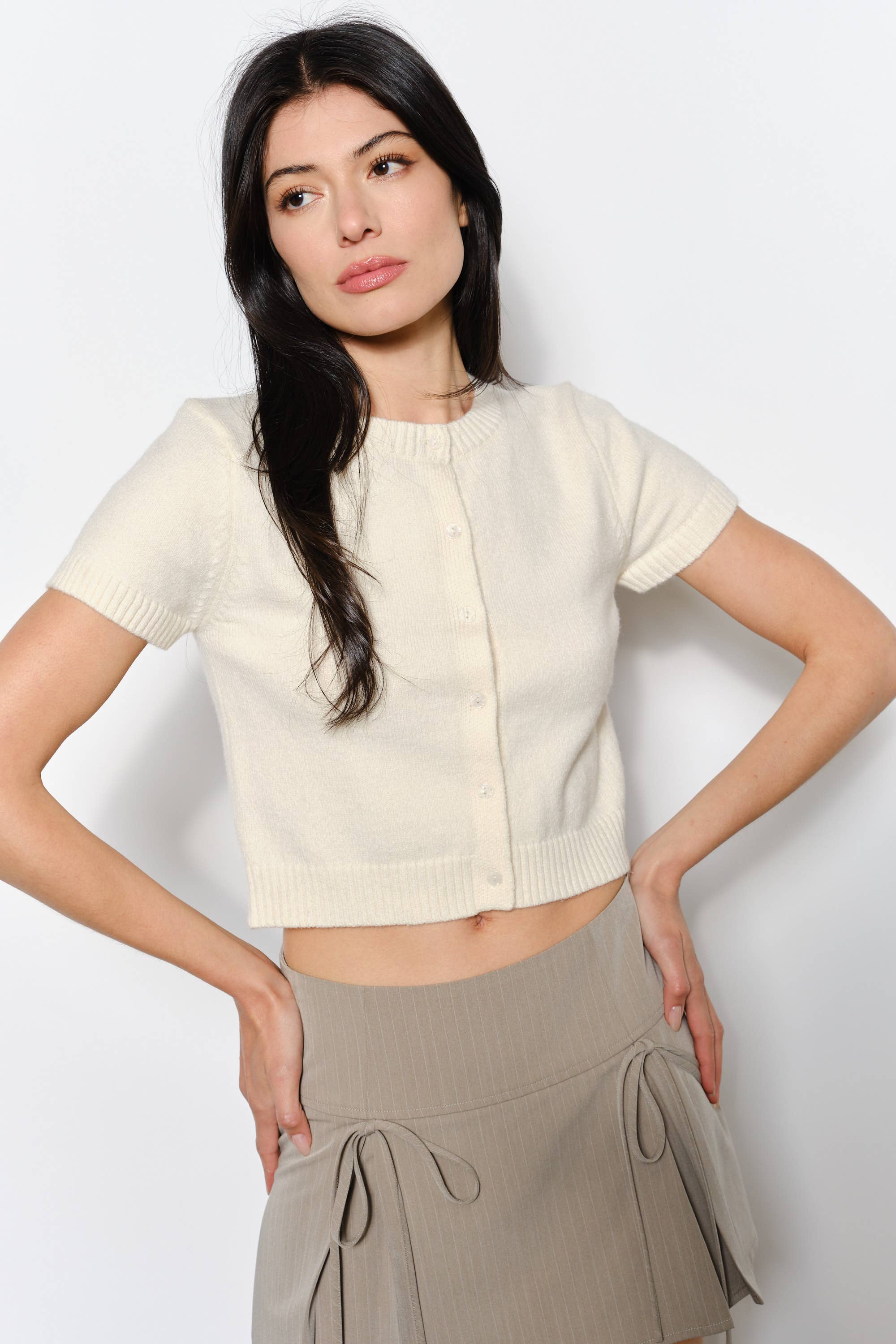 LUCY SHORT SLEEVE CARDIGAN