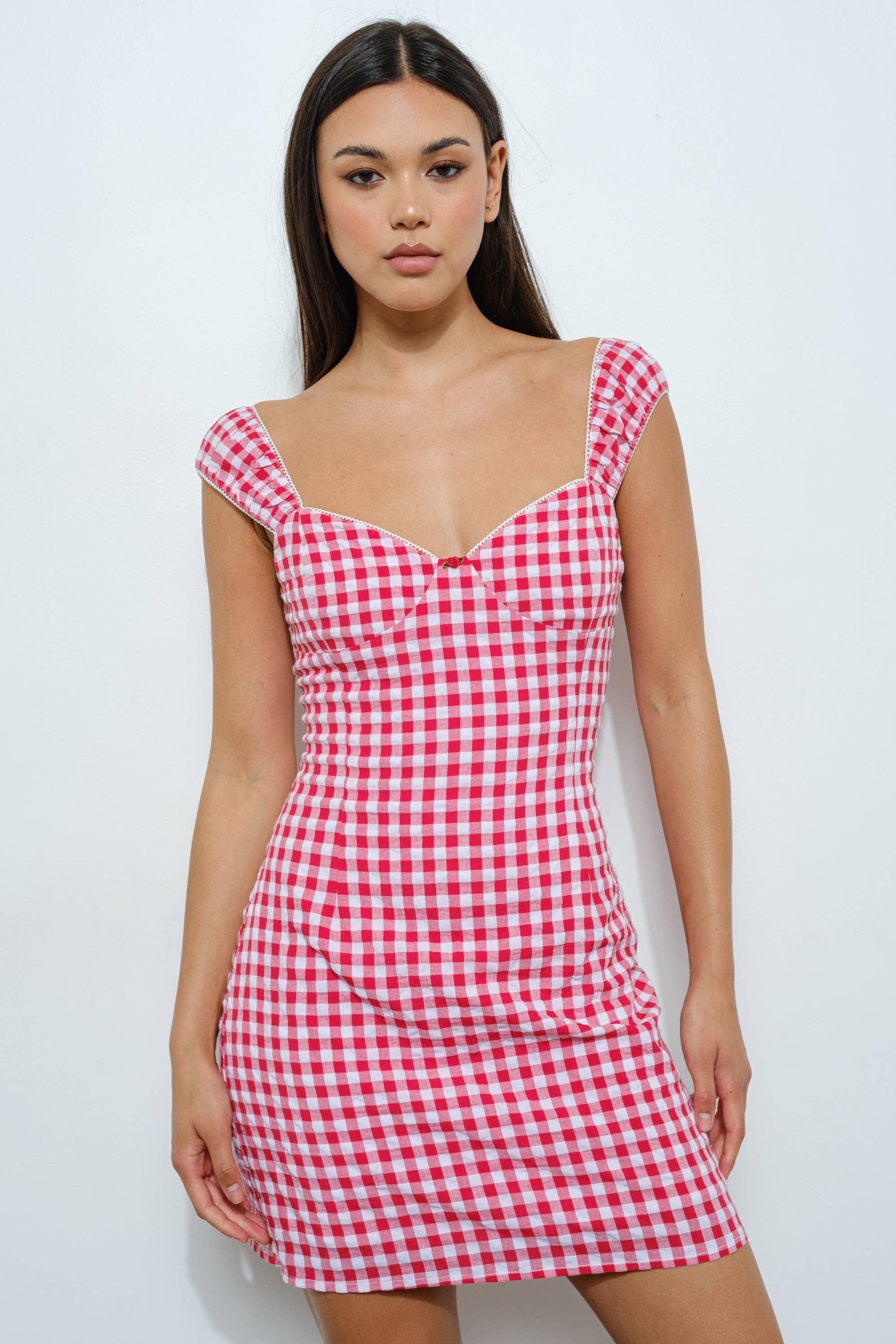 Noya Gingham Mini Dress