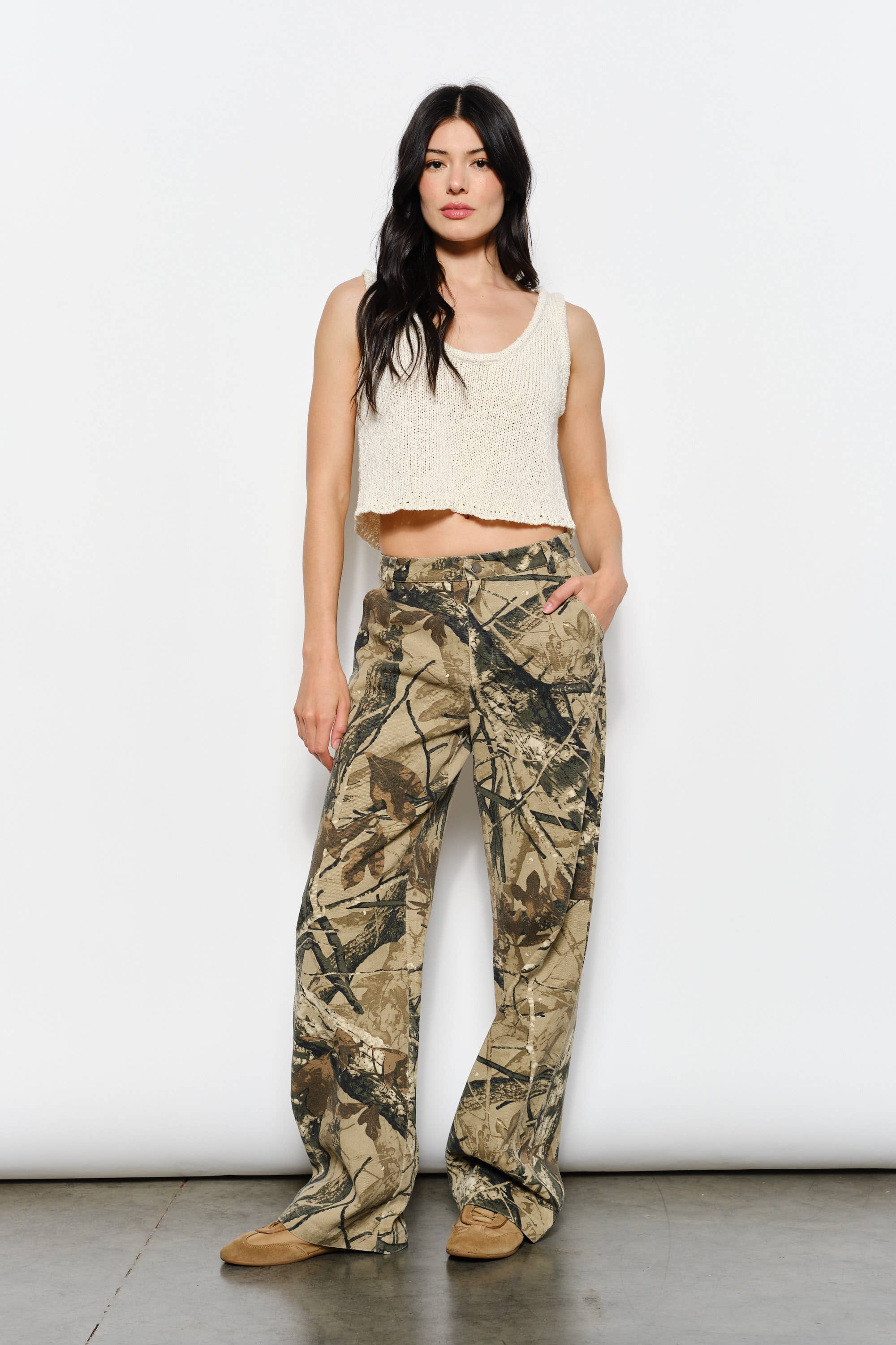 DANI BOUCLE KNIT TANK