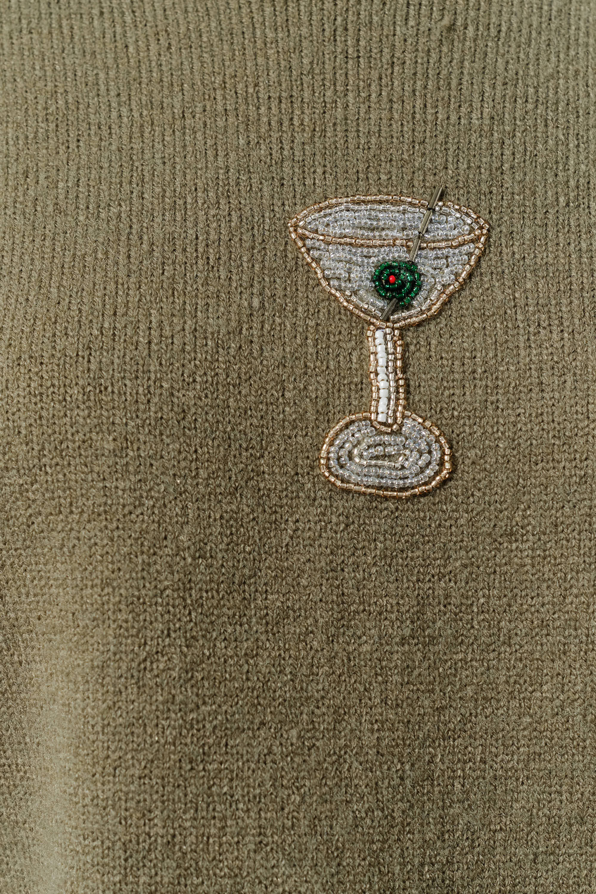 ADDISON MARTINI BEAD SWEATER