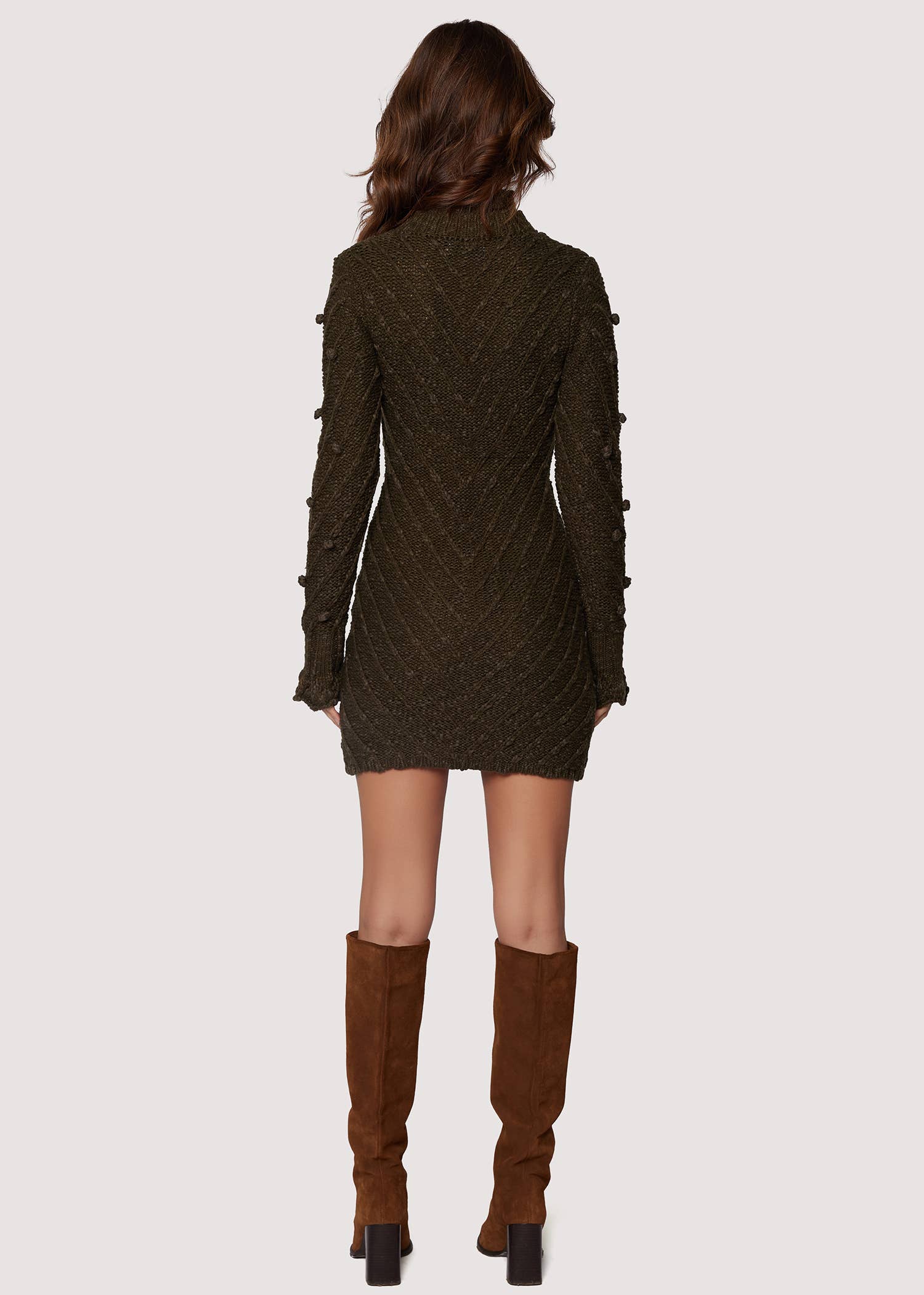 Adelina Cable Knit Mini Dress