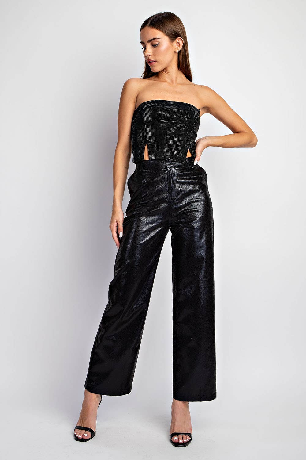 Bowen Textured Metallic Pants
