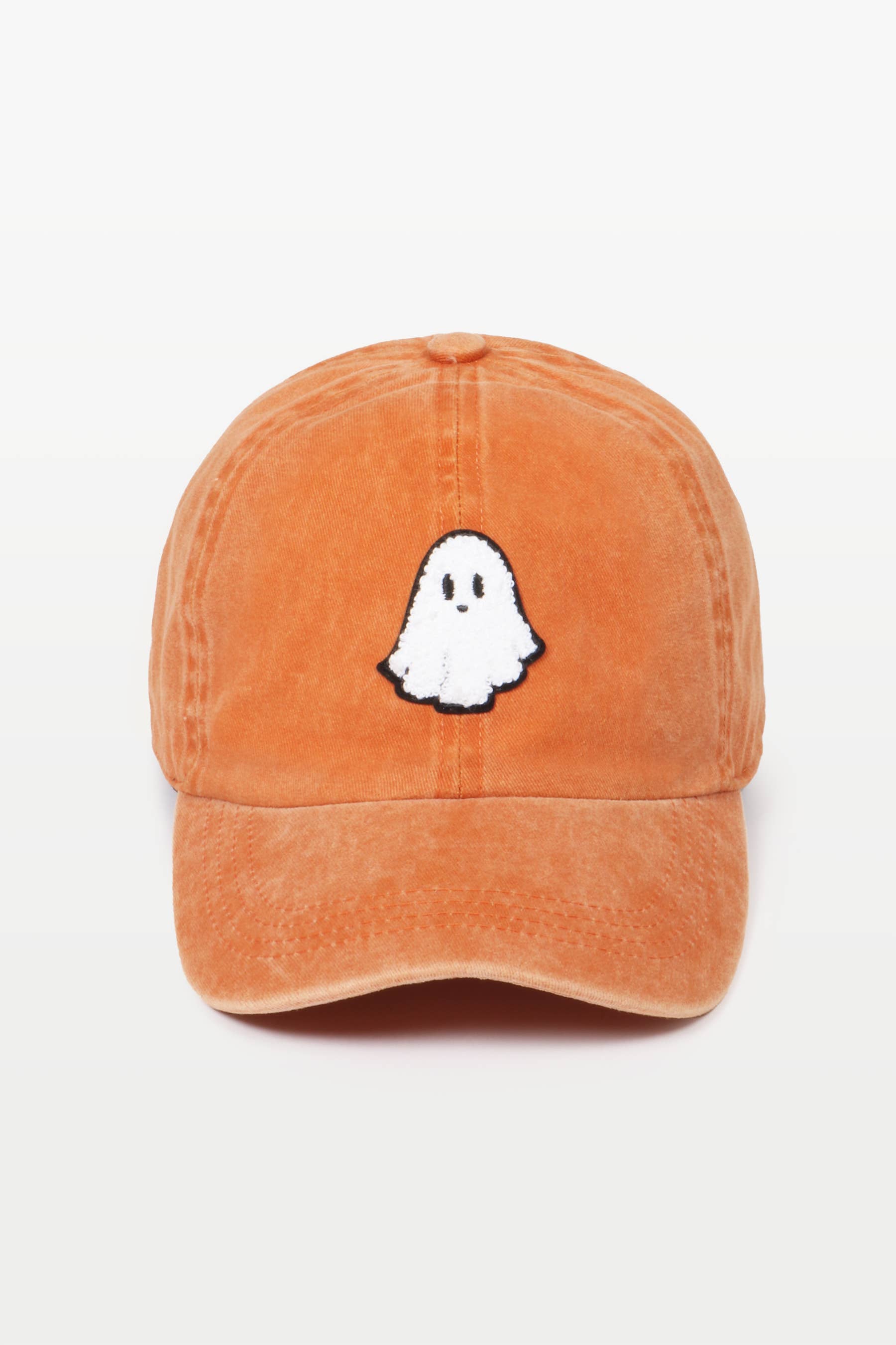 Halloween Ghost Chenille Patch Baseball Cap